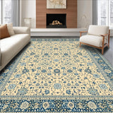 Artful Rustic Blue Tones Design(Beige)