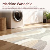 Milano Collection Premium Area With Trendy Geometric Wave Design(Beige)
