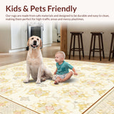 Ivory and Beige Trellis Design with Delicate Interwoven Floral Accents(Beige)