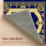 Vibrant Geometric Navy Motif(Blue)