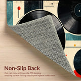 Retro Round Music Motif(Black)