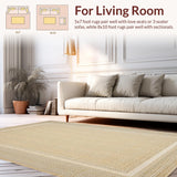 Elegant Natural Fiber Herringbone Texture(Beige)