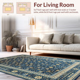 Rustic Distressed Trellis Design(Blue)