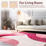 Artistic Abstract Pink Waves(Pink)