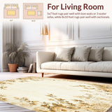Farmhouse Beige Area Vintage Floral Throw(Beige)