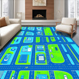 City Map Playful Theme(Blue)
