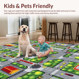 Whimsical Urban Journey Mat(Gray)