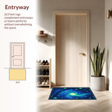 Striking Celestial Whirlwind Artwork(Blue)
