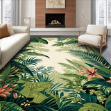 Earthy Toned Tropical Print(Green)