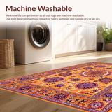 Elegant Multicolor Ethnic Motif(Orange)