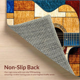 Contemporary Musical Notes Design(Brown)