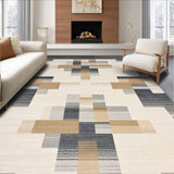 Abstract Cross in Beige and Charcoal(Beige)