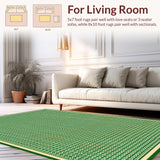 Stylish Trellis Motif in Greens(Green)