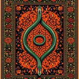 Transitional Floral Snake Decor(Red)