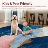 Elegant Abstract Marble Motif(Blue)