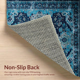 Charming Distressed Blue Motif(Blue)