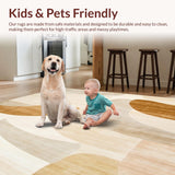 Abstract Arch Area Adhesive Non Skid Modern Pair(Beige)