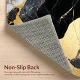 Contemporary Black Gold Dining Room Plush(Black)