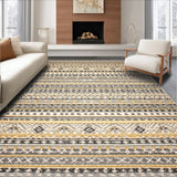 Vibrant Geometric Earth Tone Arrangement(Gray)