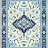 Striking Modern Abstract Floral(White)