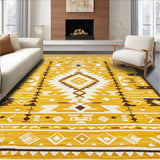 Elegant Low Pile Geometric Design(Yellow)