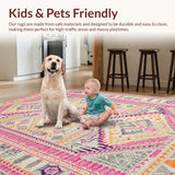 Vibrant Cozy Jute Fusion Design(Pink)