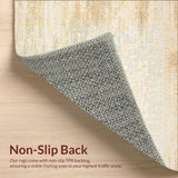 Artisan Crafted Area with Abstract Designs in Chic Beige and Cream(Beige)