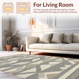 Artisan Crafted Diamond Motif(Beige)