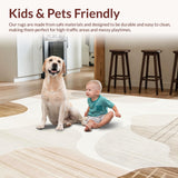 Abstract Creamy Beige Runner for Home Absorbent Kitchen Floor(Beige)