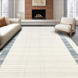Modern Blue Stripe Visual(Beige)