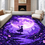 Lush Floral Fantasy Tapestry Style(Purple)