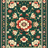 Delicate Leafy Design with Charm(Green)