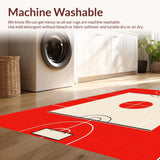 Vibrant Colorful Athletic Motif(Red)
