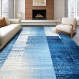 Aquatic Ombre Gradient Wash Modern Art(Blue)