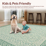 Trendy Ogee Design in Pastels(Green)