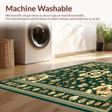 Vintage Floral Tapestry Area(Green)