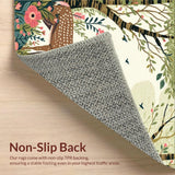 Rustic Floral Deer Motif(Brown)