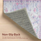Chic Bow Motif with Painterly Florals and Baby Blue Artistic Geometry(Beige)