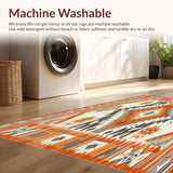 Artful Southwestern Area with Colorful Geometric Tribal(Orange)