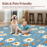Charming Floral Motif in Pastel(Blue)