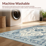 Artful Periwinkle Abstract(Beige)