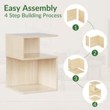 ODIKA Tokyo S Minimalist 3 Tier End Table - ODIKA