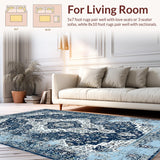 Chic Abstract Symmetrical Elements(Blue)