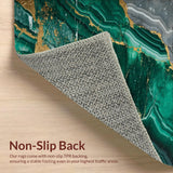 Marble Swirl Emerald Green Plush(Green)