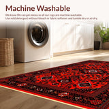 Sophisticated Retro Circular Design Flair(Red)