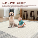 Chic Striped Border Arrangement(Beige)