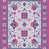 Whimsical Vintage Flower Motif(Pink)