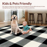 Warm Earthy Toned Plaid Fabric(Black)