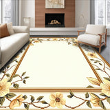 Handcrafted Scallop Trimmed Jute with Floral Inspired Weave and Earthy Shade(Beige)