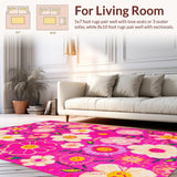 Lively Modern Floral Statement(Pink)